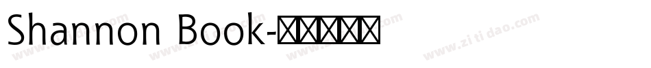 Shannon Book字体转换
